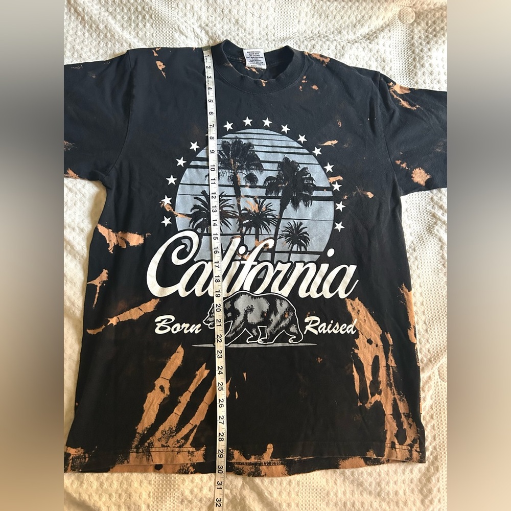 Bleach Dyed California Graphic Tee XL Heavyweight All Time Pro - Picture 7 of 8